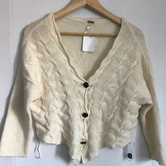 FREE PEOPLE Knit wool cardigan😍 - Picture 4 of 8